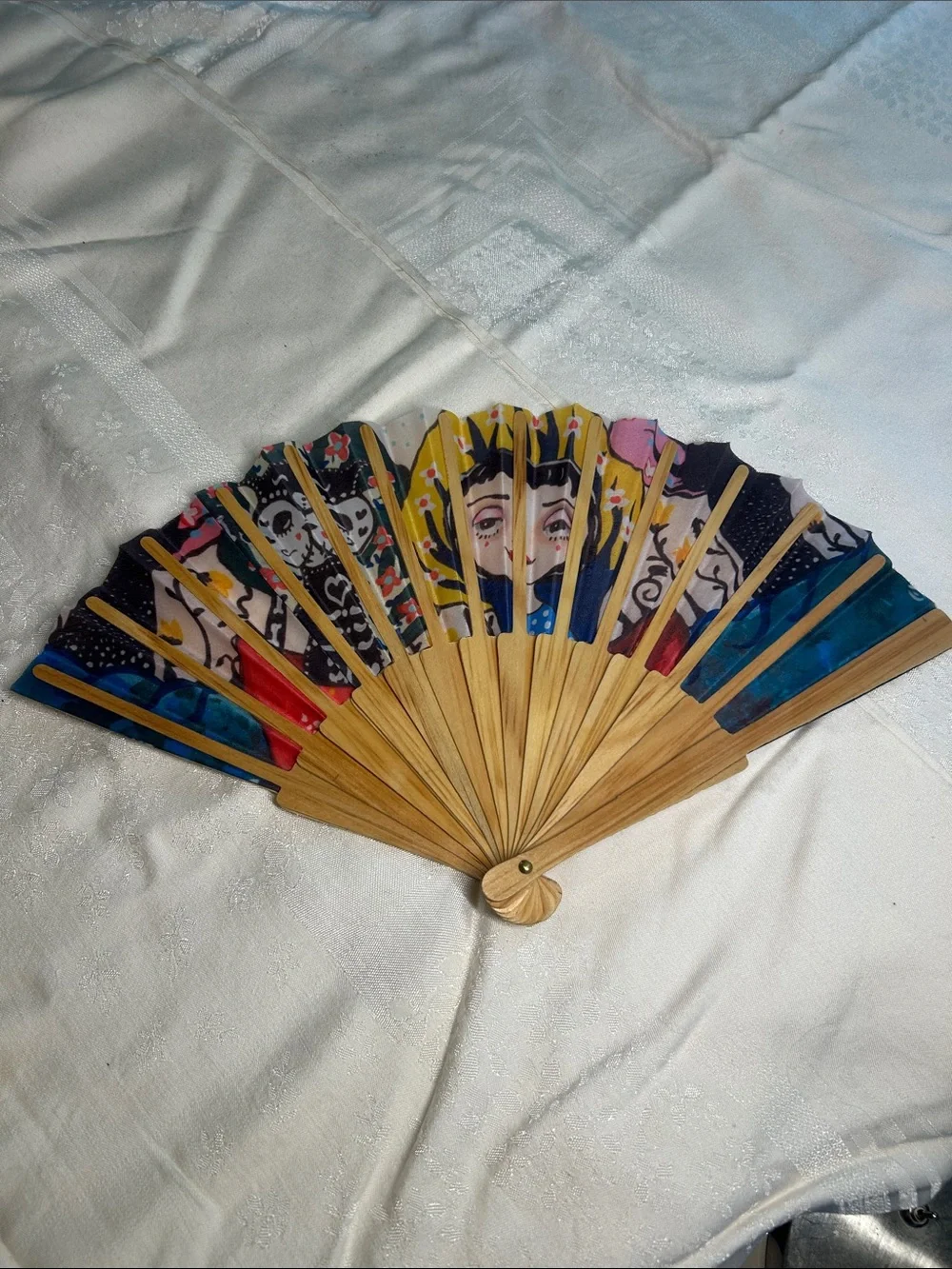 Artistic Hand Fan - Multicolor